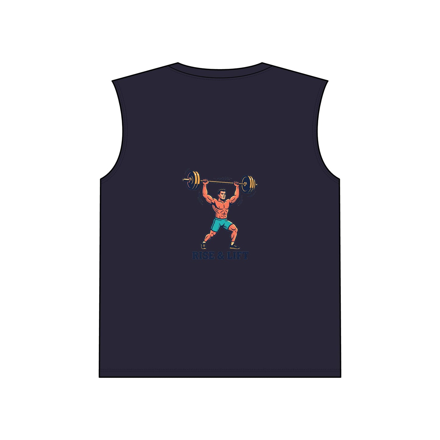Rise & Lift Sleeveless Gym Tee — Weightlifting Performance Tank