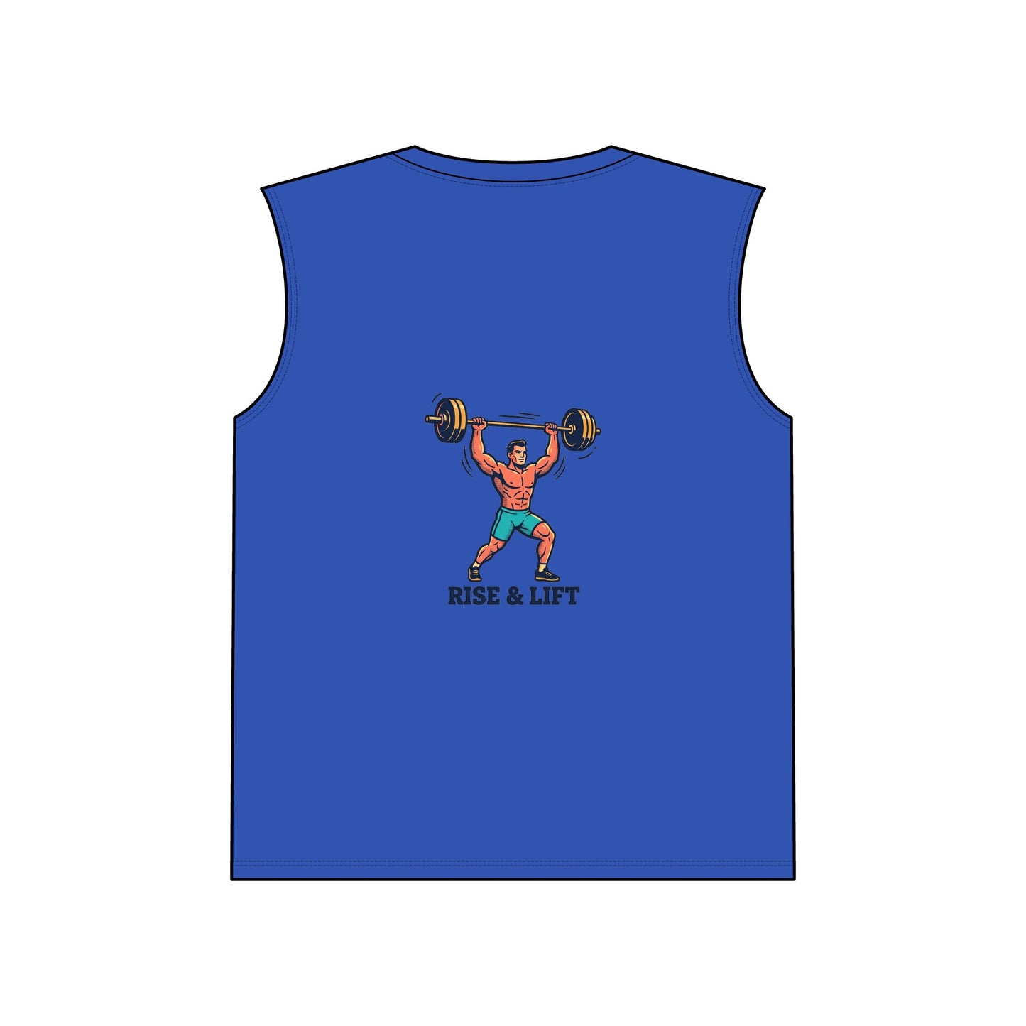 Rise & Lift Sleeveless Gym Tee — Weightlifting Performance Tank