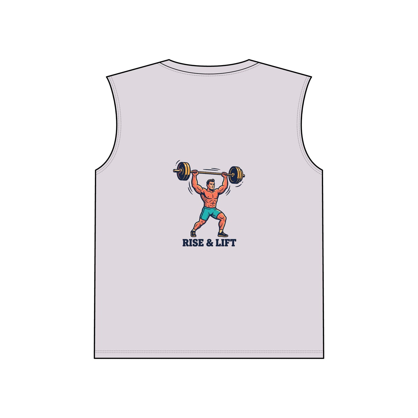 Rise & Lift Sleeveless Gym Tee — Weightlifting Performance Tank