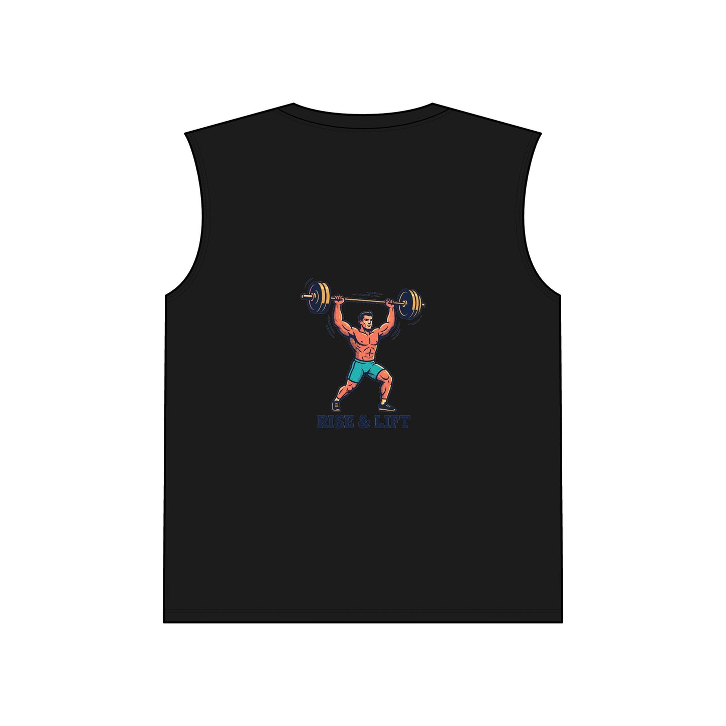 Rise & Lift Sleeveless Gym Tee — Weightlifting Performance Tank