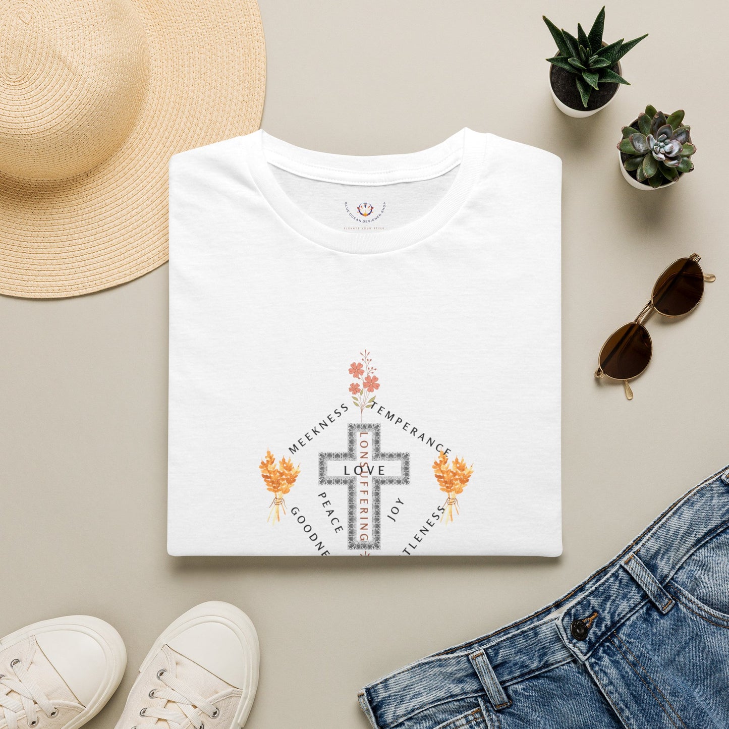 Faith Cross T-Shirt — Inspirational Christian Tee