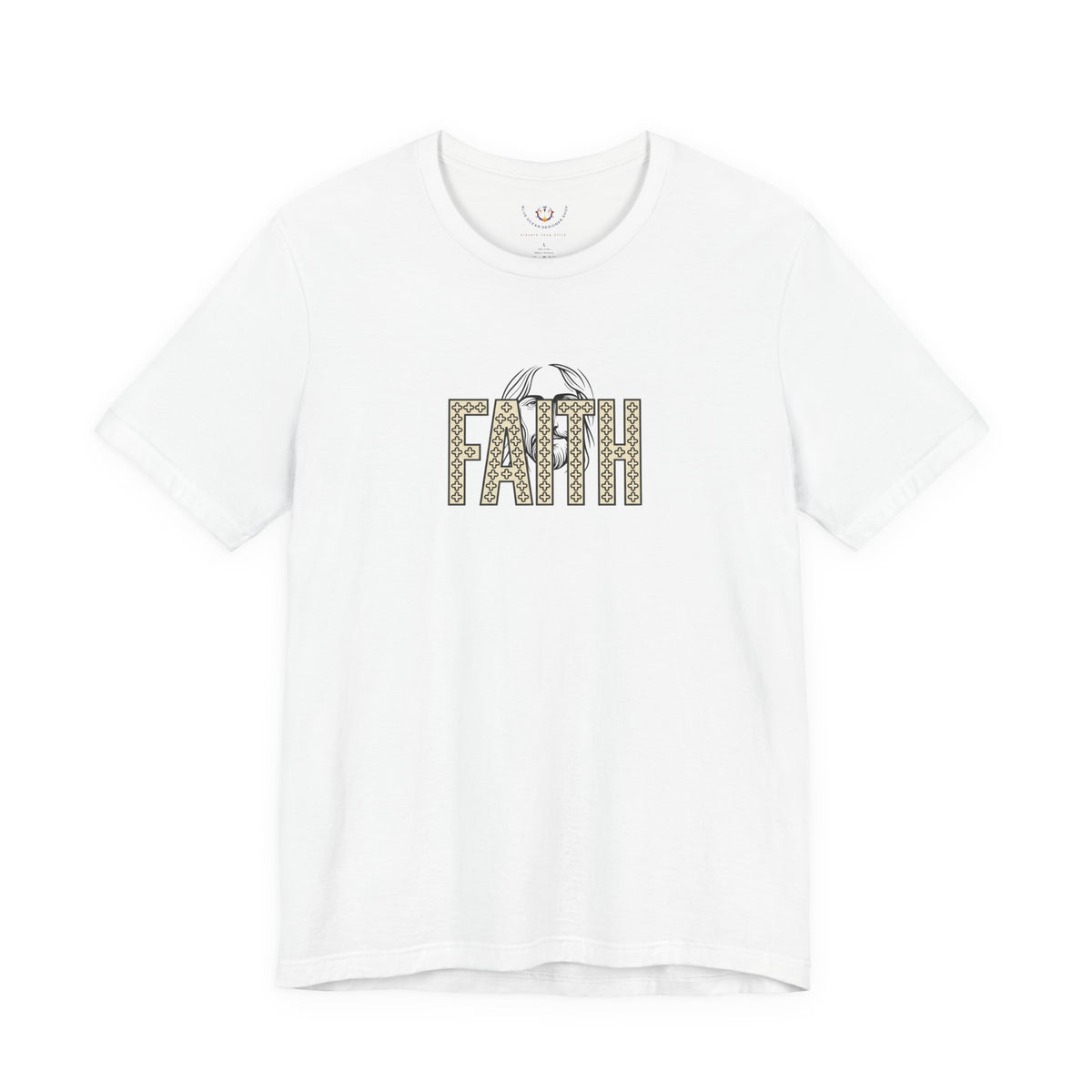 Faith Graphic Tee — Jesus Face Christian T-Shirt