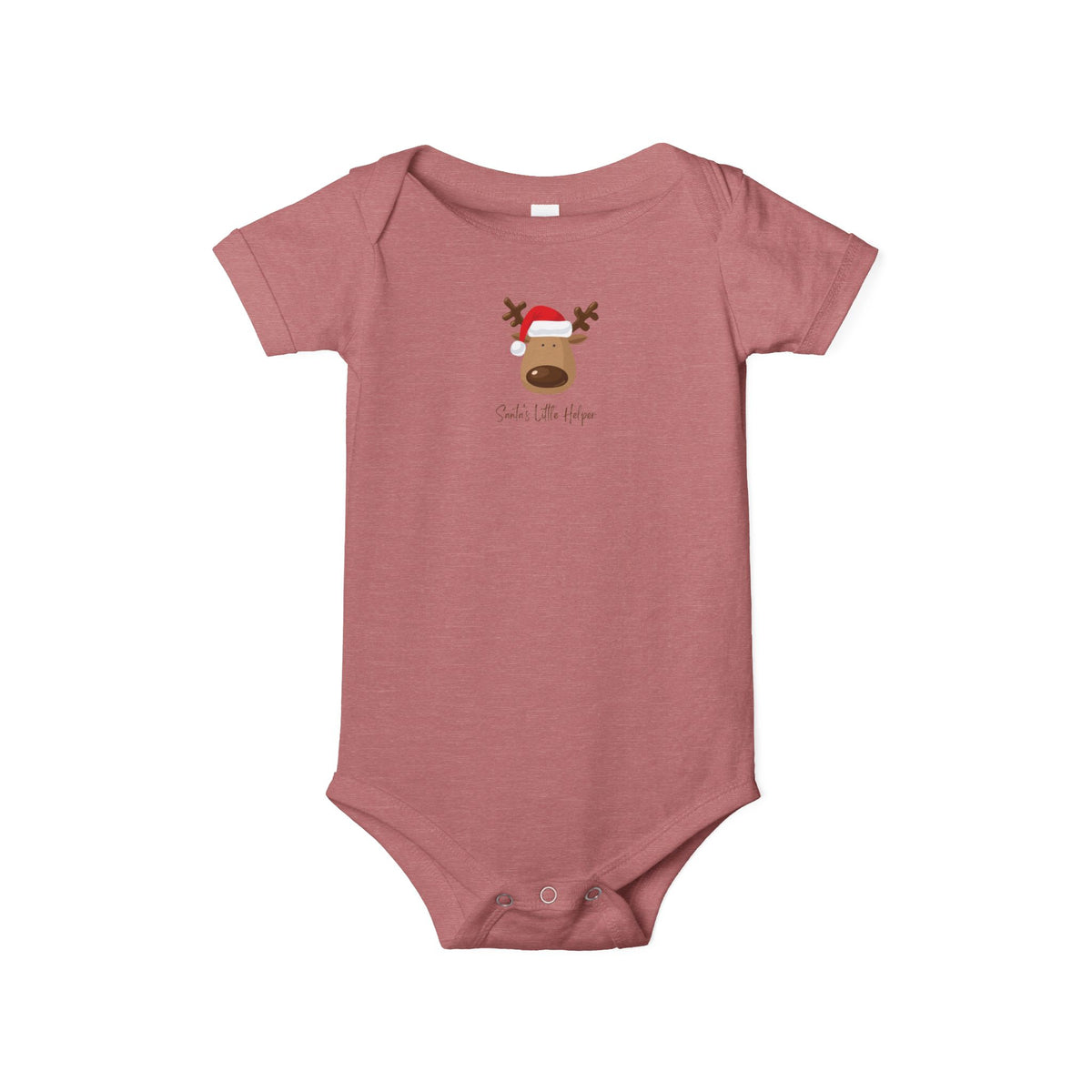 Reindeer Baby Onesie - Cute 'Tis the Season Infant Bodysuit, Christmas Holiday Outfit