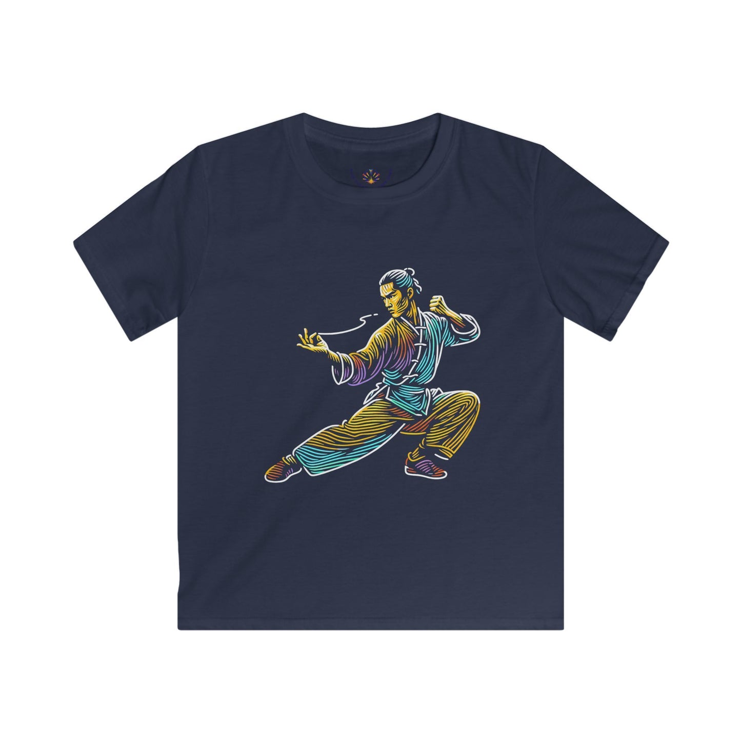 Kids Martial Arts T-Shirt — Colorful Kung Fu Graphic Tee for Boys & Girls
