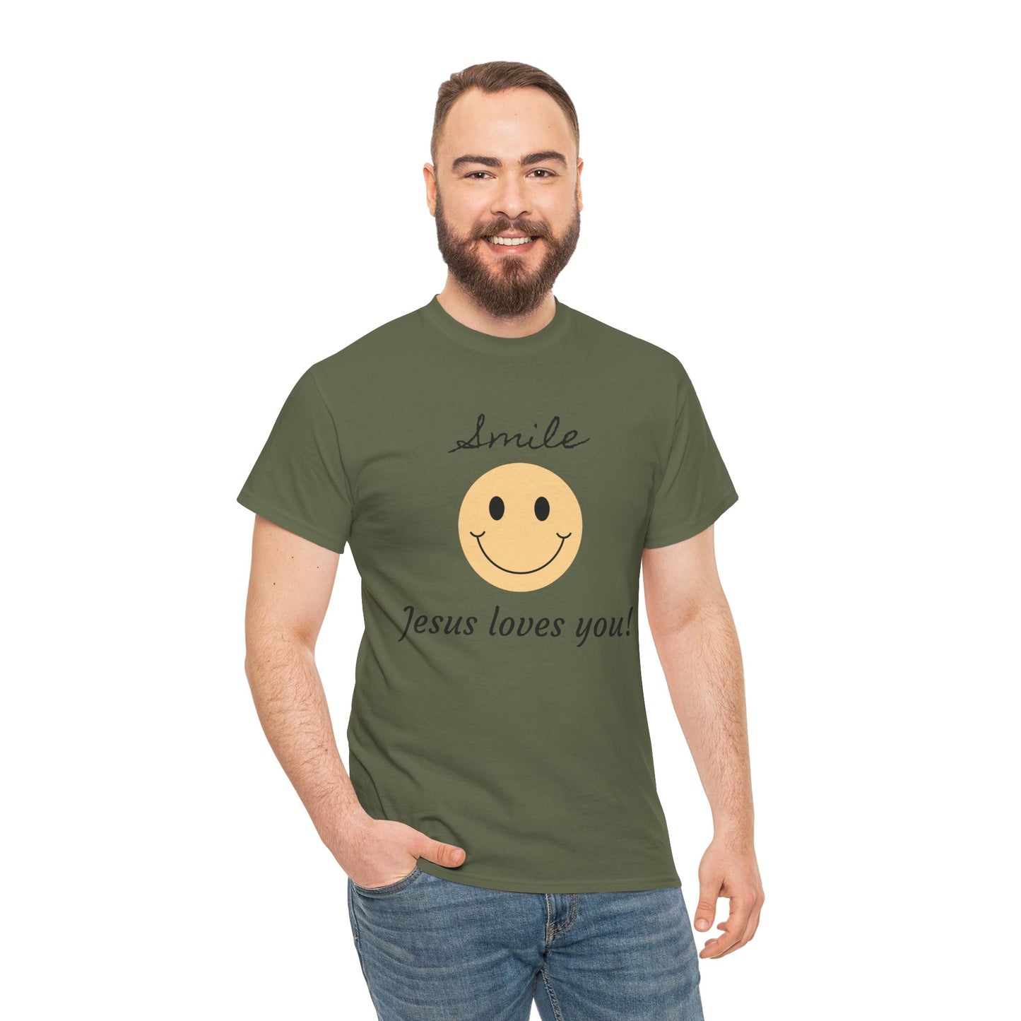 T-Shirt - 'smile God loves you' Design