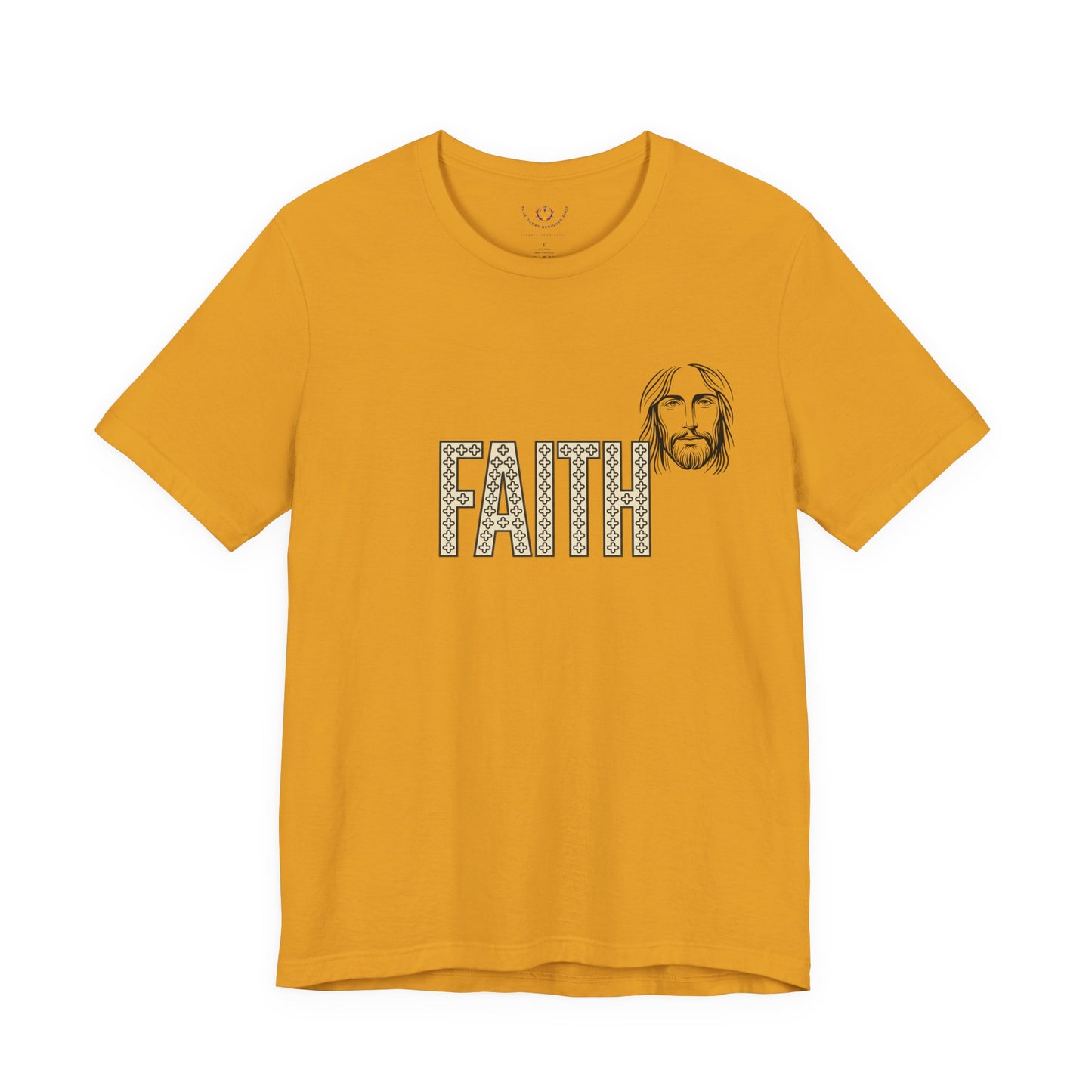 Faith Graphic Tee — Jesus Face Christian T-Shirt