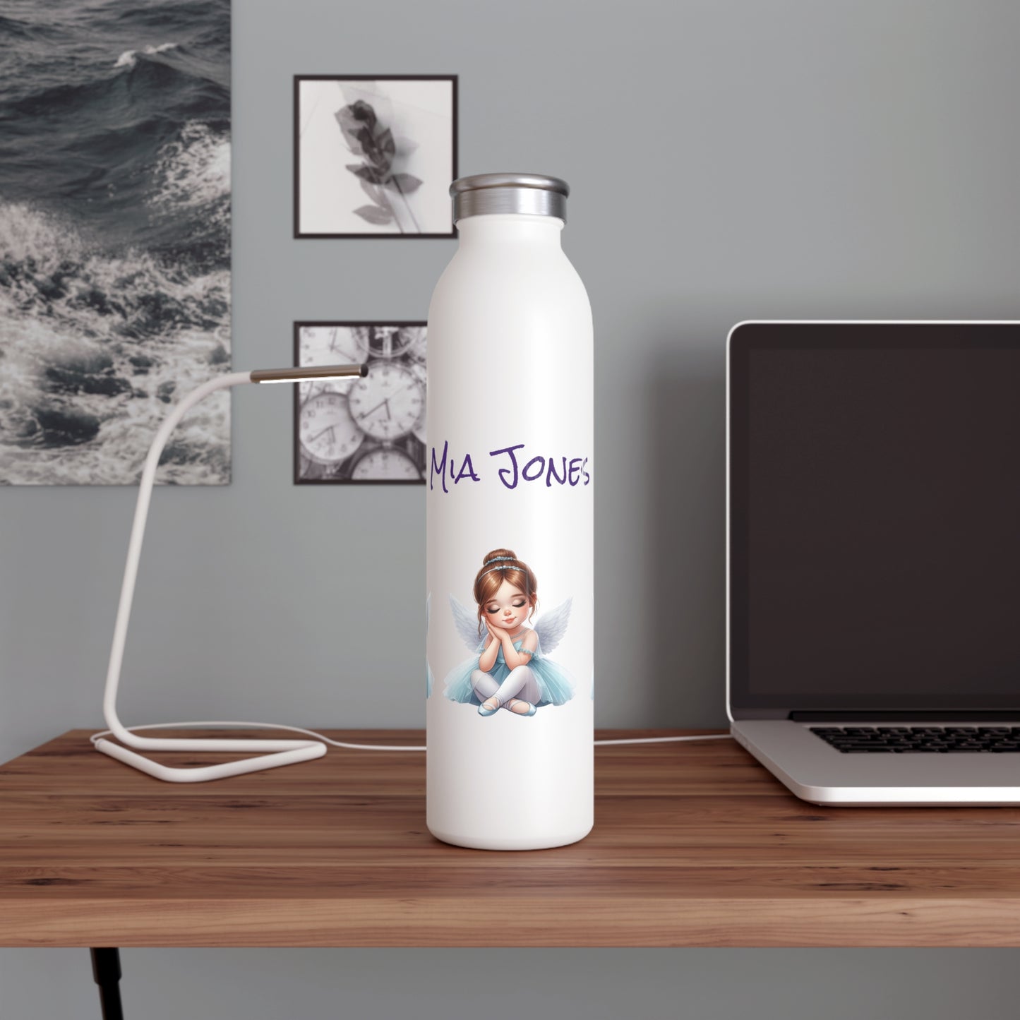 Personalizable Ballerina Water Bottle