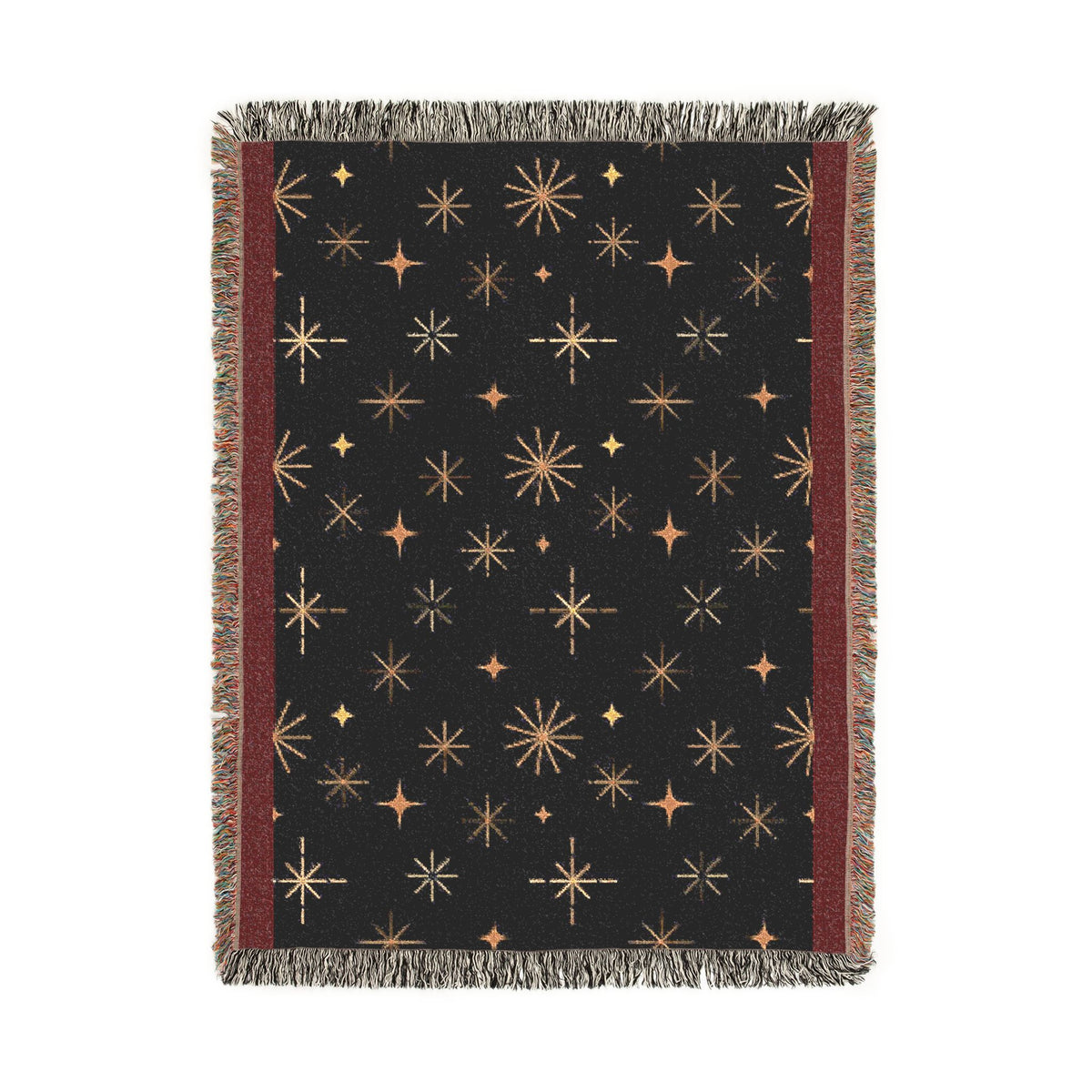 Galaxy Night Woven Blanket — Starfield Throw for Cozy Home & Gifts
