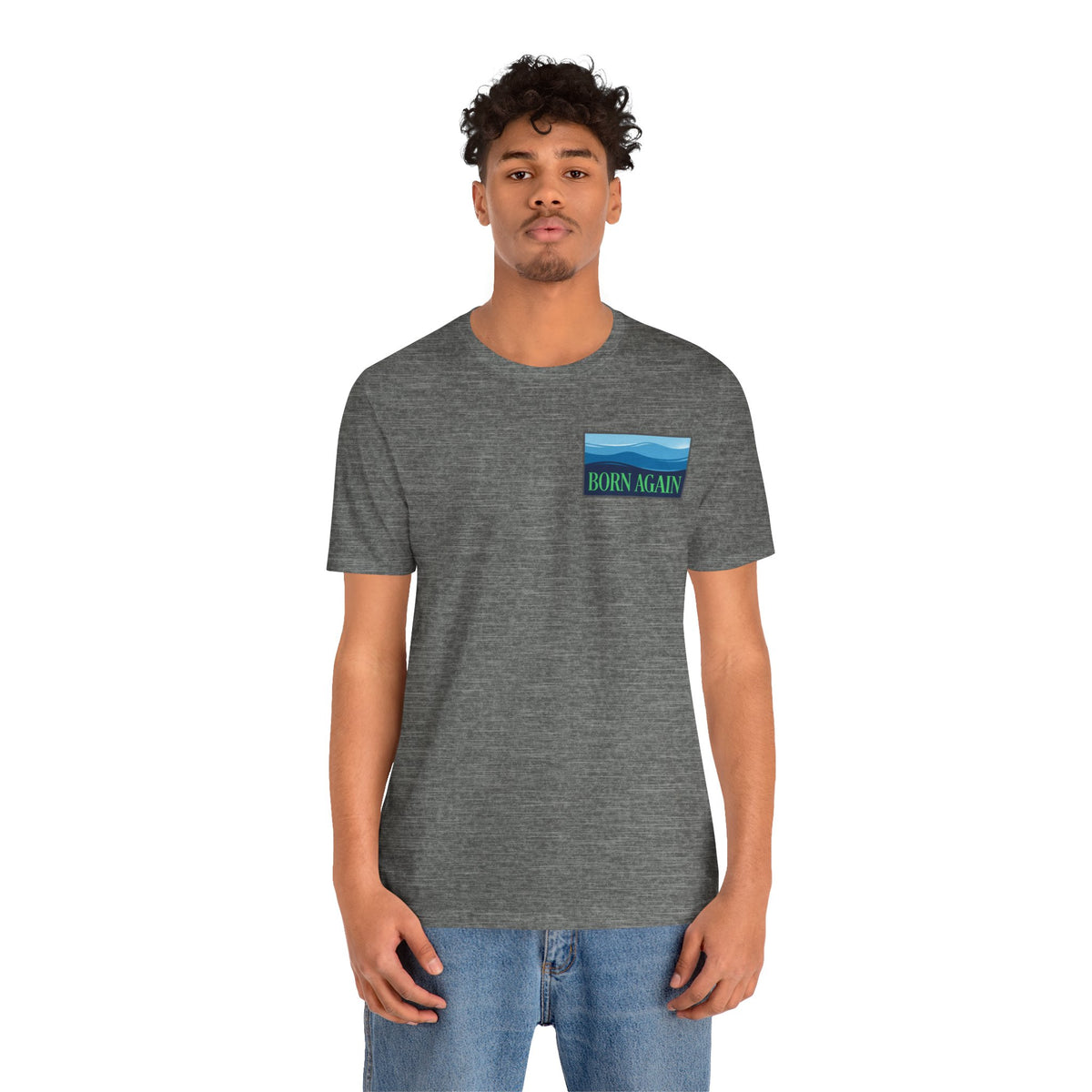 Born Again Ocean Tee - Spiritual Revival Graphic T-Shirt