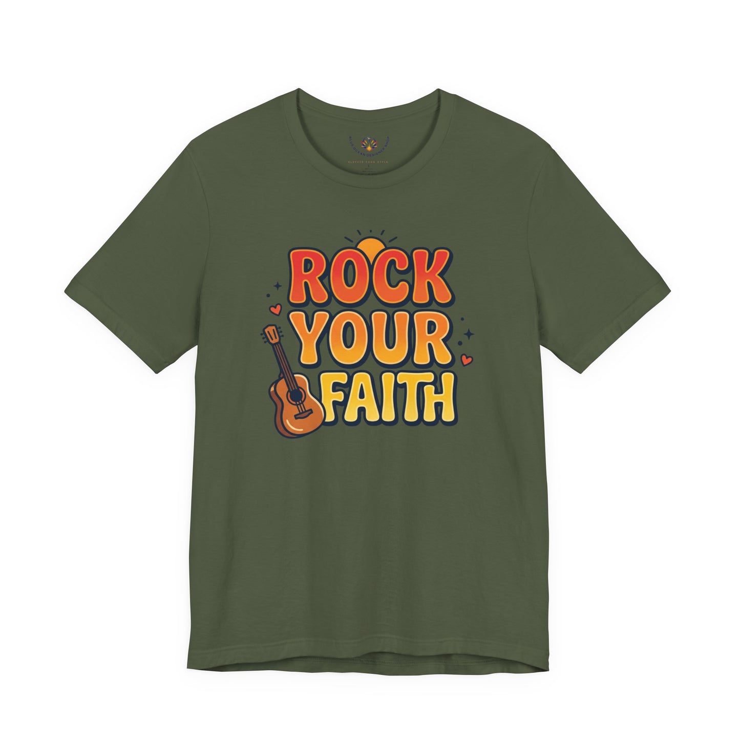 Rock Your Faith Tee | Christian encouragement, retro groovy pastel