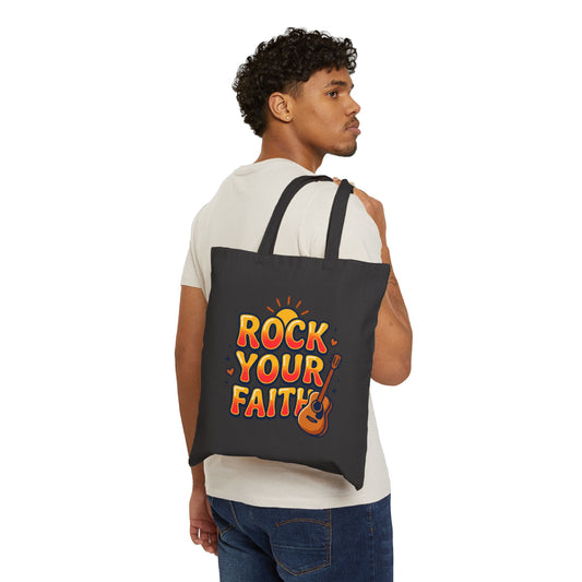 Rock Your Faith Tote | Christian encouragement, retro groovy pastel