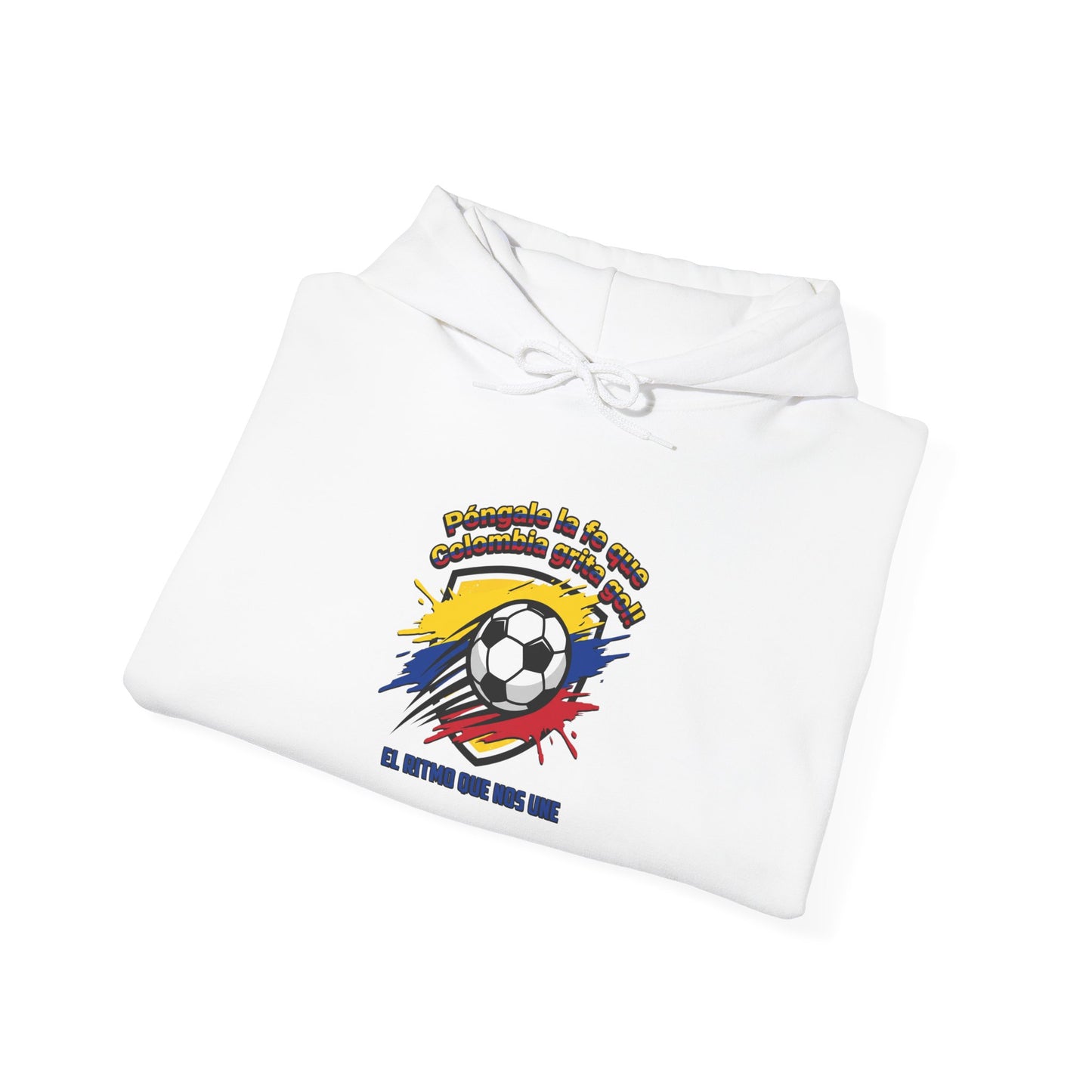 Colombia Pride Soccer Crest Hoodie | retro soccer, national colors