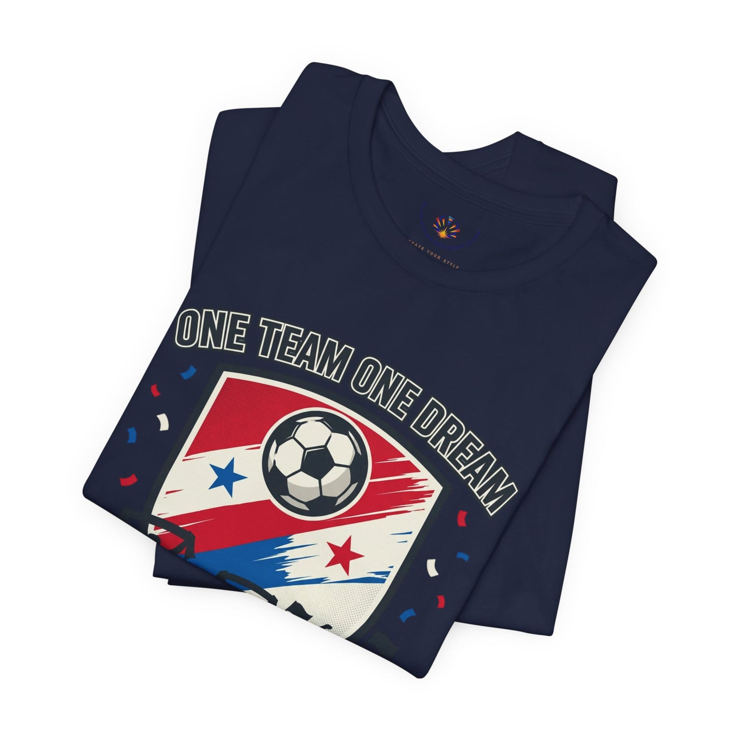 Panama Retro Soccer Crest Tee | country pride, championship season