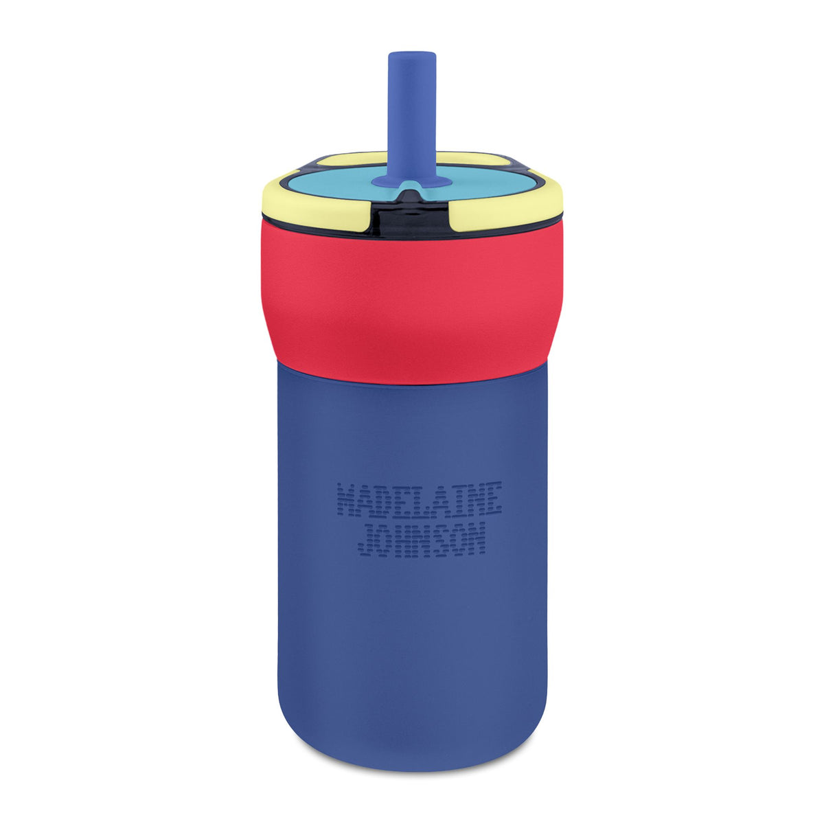 Kids 12oz Engraved Leakproof Straw Tumbler — Personalized Insulated Water Bottle