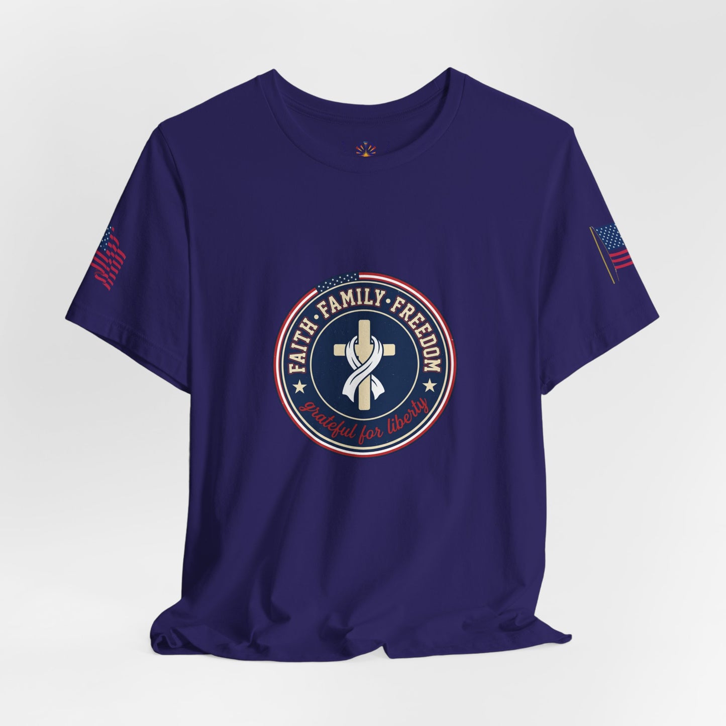Faith Family Freedom Tee | Patriotic, Faith-Based July 4th Vintage Americana