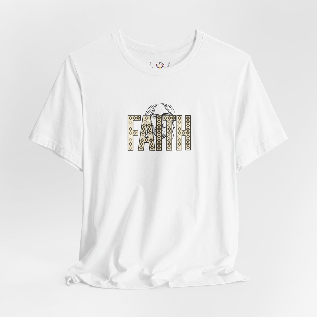 Faith Graphic Tee — Jesus Face Christian T-Shirt