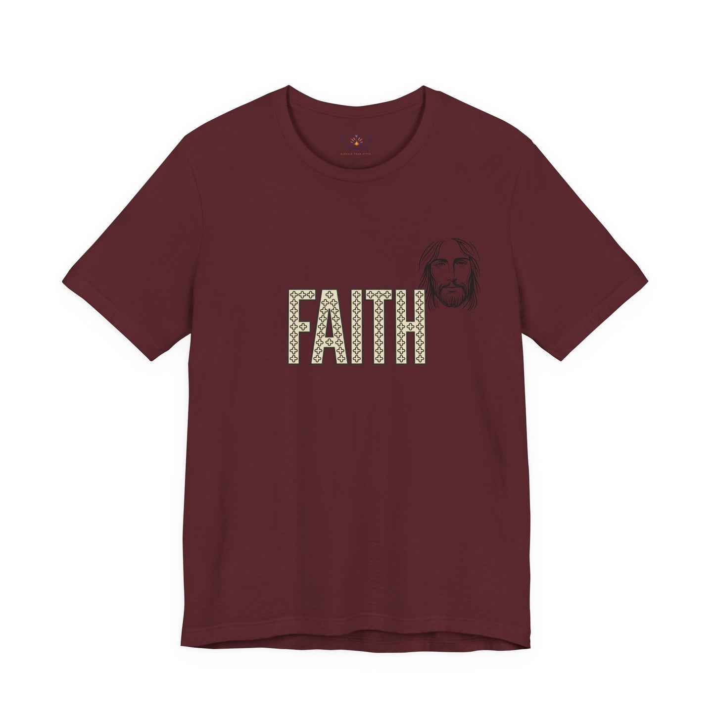 Faith Graphic Tee — Jesus Face Christian T-Shirt